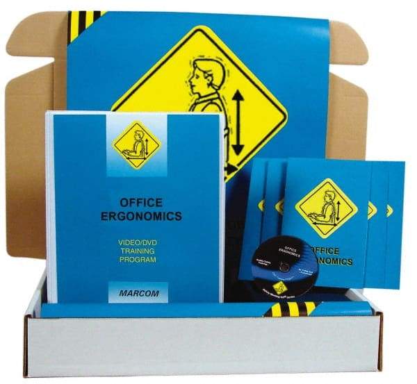 Marcom - Office Ergonomics, Multimedia Training Kit - 21 Minute Run Time DVD, English and Spanish - Industrial Tool & Supply