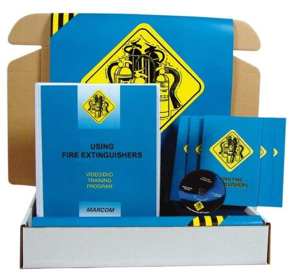 Marcom - Using Fire Extinguishers, Multimedia Training Kit - 18 Minute Run Time DVD, English and Spanish - Industrial Tool & Supply