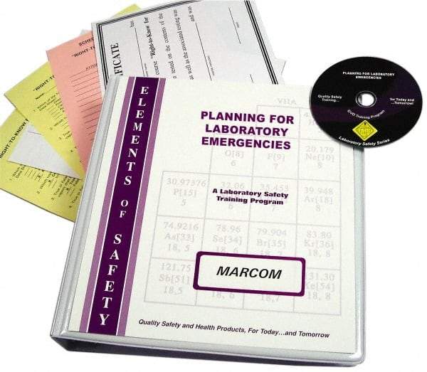 Marcom - Planning for Laboratory Emergencies, Multimedia Training Kit - DVD, English - Industrial Tool & Supply