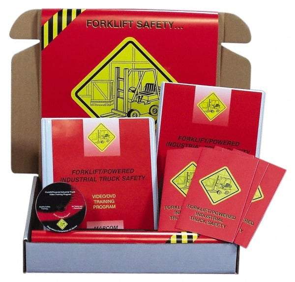 Marcom - Forklift, Powered Industrial Truck Safety, Multimedia Training Kit - 28 Minute Run Time DVD, English and Spanish - Industrial Tool & Supply