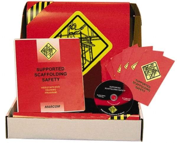 Marcom - Supported Scaffolding Safety, Multimedia Training Kit - 20 Minute Run Time DVD, English and Spanish - Industrial Tool & Supply