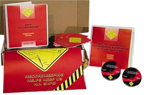 Marcom - OSHA Recordkeeping for Managers, Supervisors and Employees, Multimedia Training Kit - 37 Minute Run Time DVD, English and Spanish - Industrial Tool & Supply