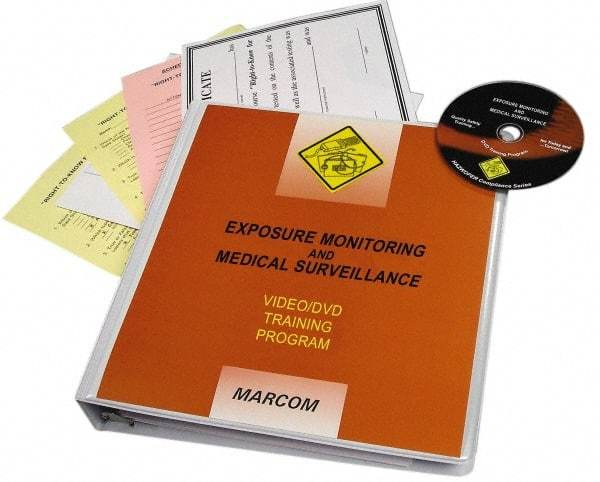 Marcom - Exposure Monitoring & Medical Surveillance, Multimedia Training Kit - 20 min Run Time DVD, English & Spanish - Industrial Tool & Supply