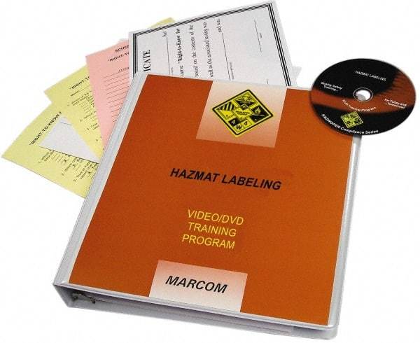 Marcom - HazMat Labeling, Multimedia Training Kit - 21 min Run Time DVD, English & Spanish - Industrial Tool & Supply