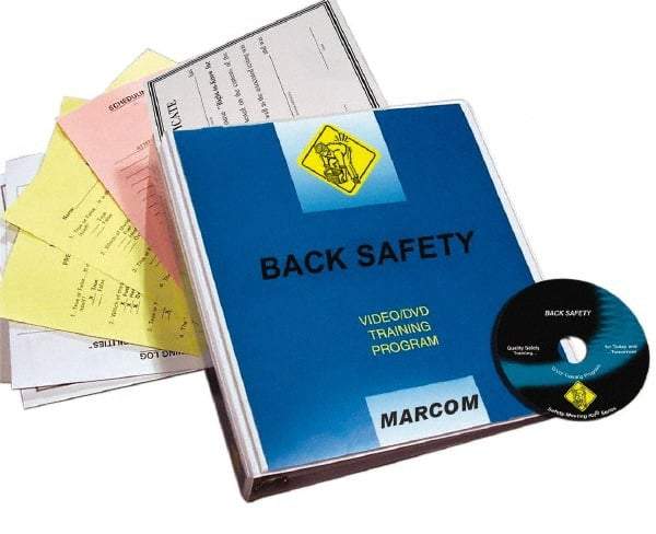 Marcom - Back Safety, Multimedia Training Kit - 21 Minute Run Time DVD, English and Spanish - Industrial Tool & Supply