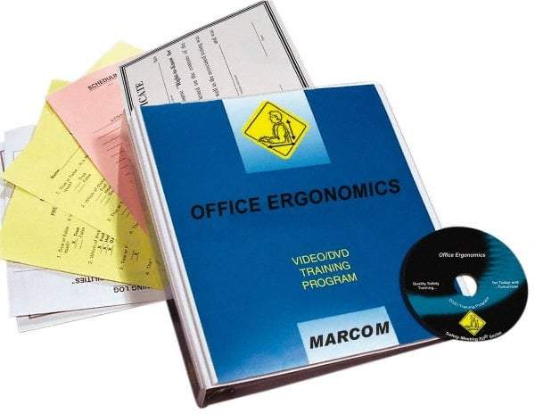 Marcom - Office Ergonomics, Multimedia Training Kit - 21 Minute Run Time DVD, English and Spanish - Industrial Tool & Supply