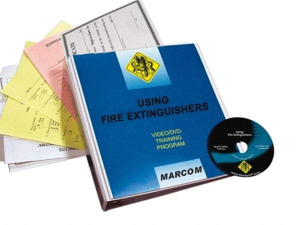Marcom - Using Fire Extinguishers, Multimedia Training Kit - 18 Minute Run Time DVD, English and Spanish - Industrial Tool & Supply