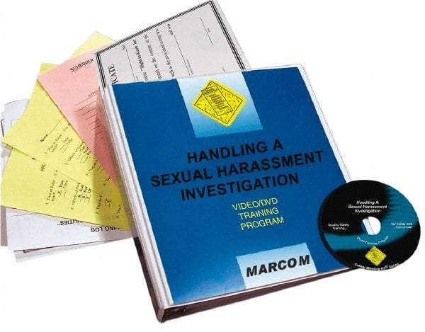 Marcom - Handling a Sexual Harassment Investigation, Multimedia Training Kit - 20 Minute Run Time DVD, English and Spanish - Industrial Tool & Supply