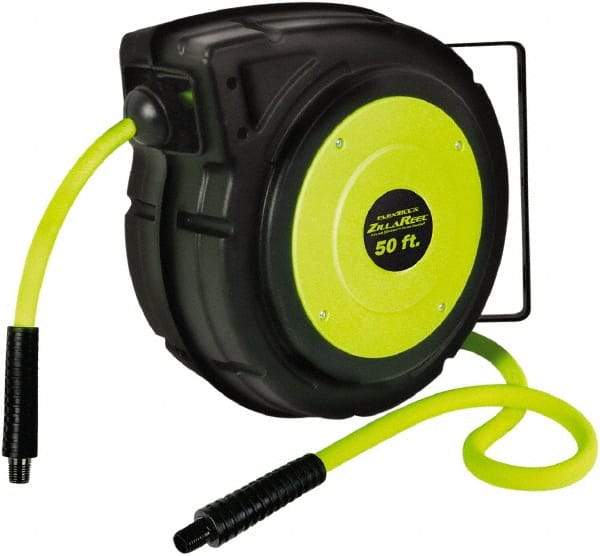 Legacy - 50' Spring Retractable Hose Reel - 150 psi, Hose Included - Industrial Tool & Supply