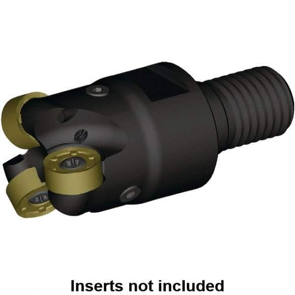 Kennametal - 30mm Cutting Diam, 29mm Shank Diam, 2.97mm Max Depth of Cut, Modular Connection Indexable Copy End Mill - 4 Inserts, RN.J1204M0.. Insert, KDR Toolholder, Steel, Through Coolant - Industrial Tool & Supply