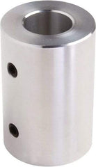 Climax Metal Products - 1-1/8" Inside x 2-1/8" Outside Diam, Set Screw Rigid Coupling - 3" Long - Industrial Tool & Supply