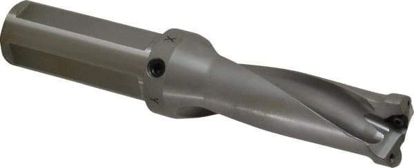 Kennametal - 3-3/4" Max Drill Depth, 2.5xD, 38.1mm Diam, Indexable Insert Drill - 2 Inserts, 1-1/2" Shank Diam, Straight Shank - Industrial Tool & Supply