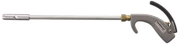 Guardair - 120 Max psi Venturi Nozzle Thumb Lever Blow Gun - 1/4 NPT, 12" Tube Length, Aluminum - Industrial Tool & Supply