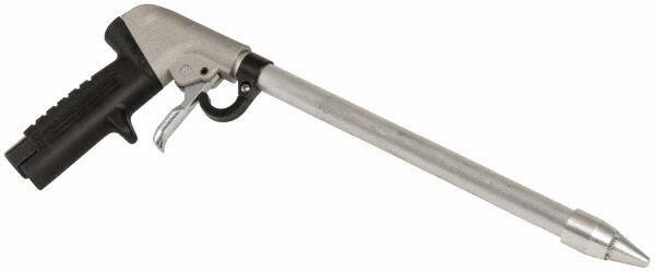 Guardair - 120 Max psi Whisper Jet Pistol Grip Blow Gun - 3/8 NPT, 12" Tube Length, Aluminum - Industrial Tool & Supply