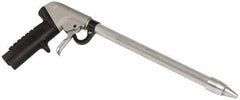 Guardair - 120 Max psi Whisper Jet Pistol Grip Blow Gun - 3/8 NPT, 12" Tube Length, Aluminum - Industrial Tool & Supply