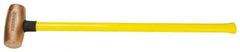 American Hammer - 10 Lb Head Nonsparking Hammer - 33" OAL, 30-1/2" Long Fiberglass Handle - Industrial Tool & Supply