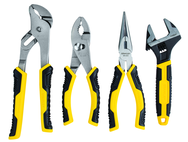 STANLEY® 4 Piece Plier & Adjustable Wrench Set - Industrial Tool & Supply