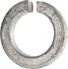 Value Collection - 1-1/2", 1.524" ID, 3/8" Thick Split Lock Washer - Grade 8 Spring Steel, Hot Dipped Galvanized Finish, 1.524" Min ID, 1.554" Max ID, 2.419" Max OD - Industrial Tool & Supply