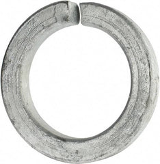 Value Collection - 2", 2.028" ID, 0.422" Thick Split Lock Washer - Grade 8 Spring Steel, Hot Dipped Galvanized Finish, 2.028" Min ID, 2.059" Max ID, 2.956" Max OD - Industrial Tool & Supply
