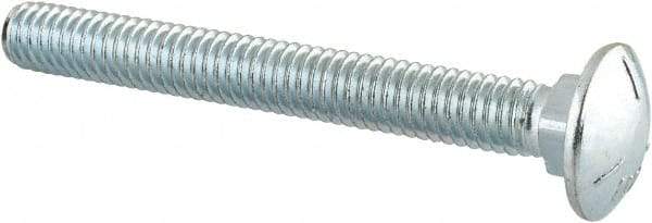 Value Collection - 5/16-18 UNC 2-3/4" Length Under Head, Standard Square Neck, Carriage Bolt - Grade 5 Steel, Zinc-Plated Finish - Industrial Tool & Supply