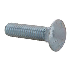 Value Collection - 7/16-14 UNC 1-3/4" Length Under Head, Standard Square Neck, Carriage Bolt - Grade 5 Steel, Zinc-Plated Finish - Industrial Tool & Supply