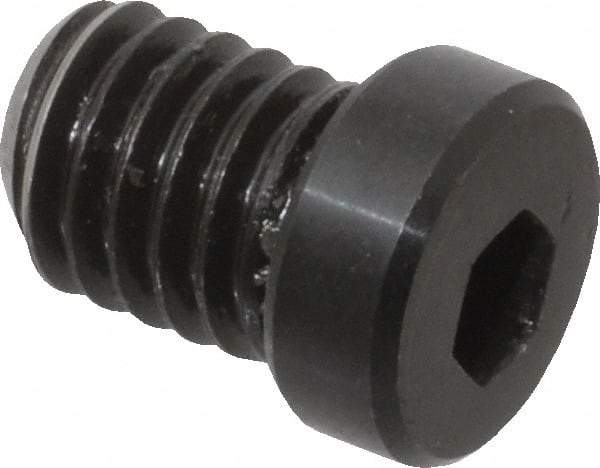 Mitee-Bite - 3/8-16, 1/2" Length, Carbon Steel, Black Oxide Finish, Cam Clamp Screw - 3/16" Drive, Use with Mitee-Bite Fixture Clamps - Industrial Tool & Supply