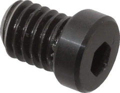 Mitee-Bite - 3/8-16, 1/2" Length, Carbon Steel, Black Oxide Finish, Cam Clamp Screw - 3/16" Drive, Use with Mitee-Bite Fixture Clamps - Industrial Tool & Supply