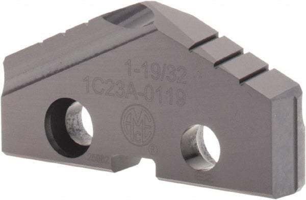 Allied Machine and Engineering - 1-19/32" Diam x 1/4" Thick, Seat Code 3, 132° Included Angle Spade Drill Insert - TiAlN Coated, Carbide, Grade K20, Series T-A - Industrial Tool & Supply