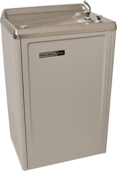 Halsey Taylor - 7.6 GPH Cooling Capacity Deluxe Standard Wall-Mounted Water Cooler & Fountain - Vinyl Cabinet, 20 to 105 psi, 120 VAC Volts, 370 Watts, 4.0 Full Load Amperage - Industrial Tool & Supply