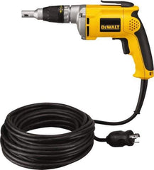 DeWALT - Pistol Grip Handle, 4,000 RPM, 81 In/Lb Torque, Electric Screwdriver - 1/4" Bit Holder, 6.3 Amps - Industrial Tool & Supply