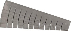 Quantum Storage - 17.4" Wide x 2-1/2" High, Gray Bin Divider - Use with DG93030 - Industrial Tool & Supply