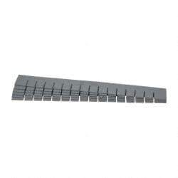Quantum Storage - 22.4" Wide x 3" High, Gray Bin Divider - Use with DG93030 - Industrial Tool & Supply