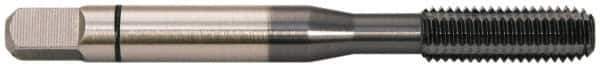Balax - M3.5x0.60 Metric Coarse 6H D7 Thread Limit Bottoming Thread Forming Tap - Powdered Metal High Speed Steel, TiCN Finish, 2" OAL, 0.45" Thread Length, Right Hand Thread, Series BXSTEEL - Exact Industrial Supply
