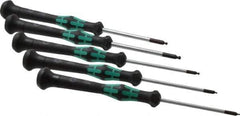 Wera - 5 Piece, 1.3 to 3mm Ball End Hex Driver Set - Comes in Display Box - Industrial Tool & Supply
