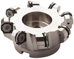 Seco - 5.51" Cut Diam, 1-1/2" Arbor Hole, 0.217" Max Depth of Cut, 40° Indexable Chamfer & Angle Face Mill - 15 Inserts, ON.. 0905 Insert, Right Hand Cut, 15 Flutes, Series R220.48 - Industrial Tool & Supply