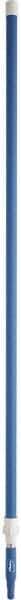 Vikan - 115 x 1-1/4" Aluminum Squeegee Handle - European Threaded Connection, Blue, Telescoping - Industrial Tool & Supply