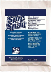 Spic & Span - Packet Cleaner - Use on Ceramic Tile, Laminate Surfaces, Linoleum, Quarry Tile, Cement, Concrete, Vinyl Tile, Terra Cotta, Terrazzo, Vinyl Composite Tile (VCT) - Industrial Tool & Supply