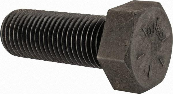 Value Collection - 2 - 4-1/2 UNC, 5-1/2" Length Under Head Hex Head Cap Screw - Partially Threaded, Grade 8 Alloy Steel, Uncoated, 3" Hex - Industrial Tool & Supply