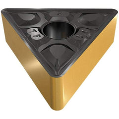 Iscar - TNMG331 TF Grade IC8250 Carbide Turning Insert - TiCN/Al2O3/TiN Finish, 60° Triangle, 3/8" Inscr Circle, 3/16" Thick, 1/64" Corner Radius - Industrial Tool & Supply