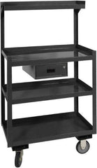 Durham - 30" Wide x 55-3/4" High x 24" Deep, Mobile Workstation - 1,200 Lb Capacity - Industrial Tool & Supply