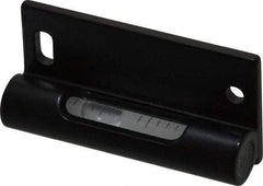 Geier & Bluhm, Inc. - 2 Inch Long, Vertical, Brass Tubular and Pocket Level - 2 mm Sensitivity, 1 Inch High/Diameter, Black Lacquer, 1 Vial - Industrial Tool & Supply