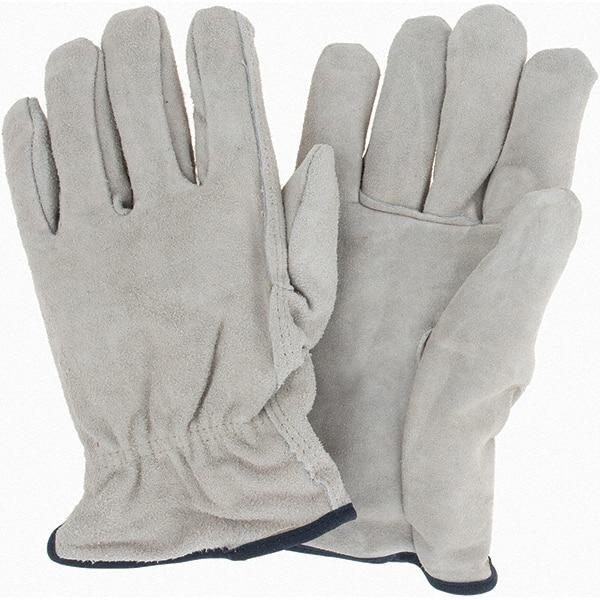 MCR Safety - Size XL Work Gloves - Slip-On Cuff, Brown, Paired - Industrial Tool & Supply