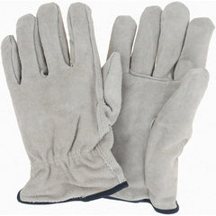 MCR Safety - Size XL Work Gloves - Slip-On Cuff, Brown, Paired - Industrial Tool & Supply