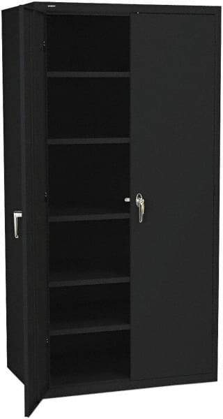 Hon - 5 Shelf Locking Storage Cabinet - Steel, 36" Wide x 18" Deep x 71-1/2" High - Industrial Tool & Supply