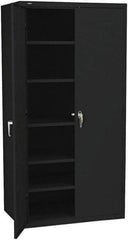 Hon - 5 Shelf Locking Storage Cabinet - Steel, 36" Wide x 18" Deep x 71-1/2" High - Industrial Tool & Supply
