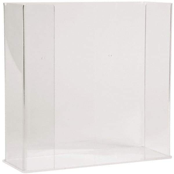 PRO-SAFE - Table and Wall Mount Disposable Glove Dispenser - 10-3/8 Inch Wide x 3-3/4 Inch Deep x 10-1/4 Inch High, Clear - Industrial Tool & Supply