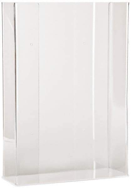 PRO-SAFE - Table and Wall Mount Disposable Glove Dispenser - 10-3/8 Inch Wide x 3-3/4 Inch Deep x 15-1/4 Inch High, Clear - Industrial Tool & Supply