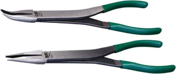 SK - 2 Piece Needle Nose Plier Set - Comes in Plastic Pouch - Industrial Tool & Supply