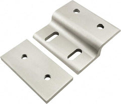 80/20 Inc. - 80mm Wide, Open Shelving Accessory/Component - Aluminum, Clear Anodized Finish, 77mm Long, Use with 40 Series & Bolt Kits 75-3422 & 13-8320 - Industrial Tool & Supply