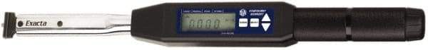 Sturtevant Richmont - 3/8" Drive Electronic Digital Torque Wrench - 15 Ft/Lb to 75 Ft/Lb Torque, 17-1/2" OAL, 0.001 N/m Graduation, Fixed Head - Industrial Tool & Supply